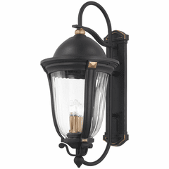 Minka Peale Street 5-LT Outdoor Wall Mount - Sand Coal/Gold - 73235-738