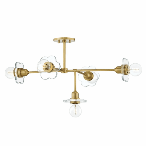 Mitzi Alexa 5-LT Chandelier - Aged Brass - H357805-AGB