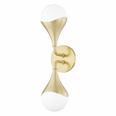 Mitzi Ariana 2 Light Bath Bracket - Aged Brass - H416302-AGB