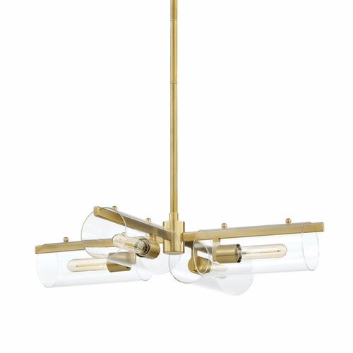 Mitzi Ariel 4-LT Chandelier - Aged Brass - H326804-AGB