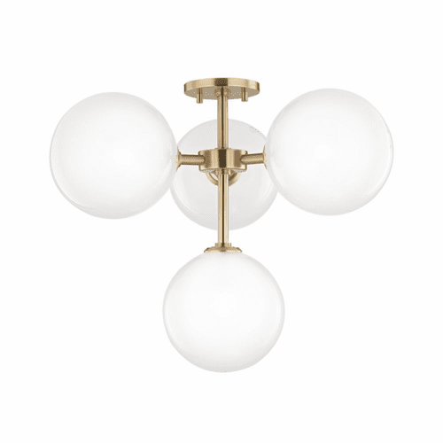 Mitzi Ashleigh 4-LT Semi-Flush - Aged Brass - H122604-AGB