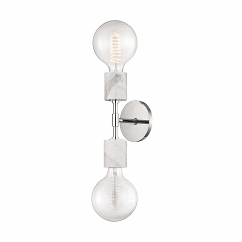 Mitzi Asime 2-LT Wall Sconce - Polished Nickel - H120102-PN