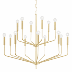 Mitzi Bailey 15 Light Chandelier - Aged Brass - H516815-AGB