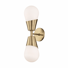 Mitzi Cora 2-LT Wall Sconce - Aged Brass - H101102-AGB