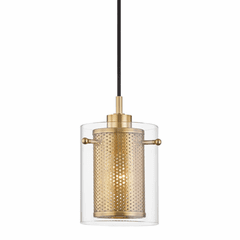 Mitzi Elanor 1-LT Pendant - Aged Brass - H323701-AGB Mitzi Elanor 1-LT Pendant - Aged Brass - H323701-AGB