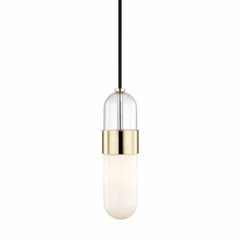 Mitzi Emilia 1-LT Pendant - Polished Brass - H126701-PB