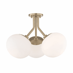 Mitzi Estee 3-LT Semi-Flush - Aged Brass - H134603-AGB Mitzi Estee 3-LT Semi-Flush - Aged Brass - H134603-AGB