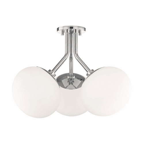 Mitzi Estee 3-LT Semi-Flush - Polished Nickel - H134603-PN