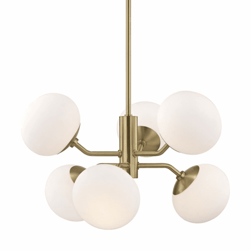 Mitzi Estee 6-LT Chandelier - Aged Brass - H134806-AGB