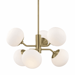 Mitzi Estee 6-LT Chandelier - Aged Brass - H134806-AGB Mitzi Estee 6-LT Chandelier - Aged Brass - H134806-AGB
