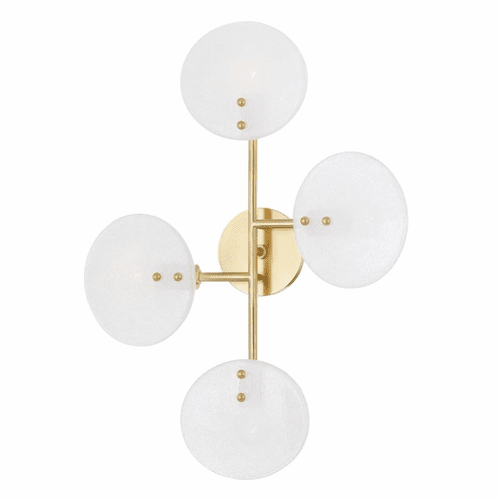 Mitzi Giselle 4 Light Wall Sconce - Aged Brass - H428604-AGB