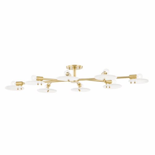Mitzi Giselle 8 Light Semi Flush - Aged Brass - H428608-AGB