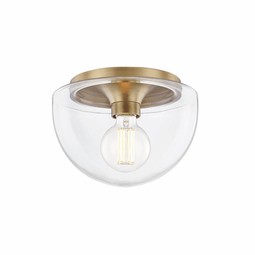 Mitzi Grace 1-LT Small Flush Mount - Aged Brass - H284501S-AGB