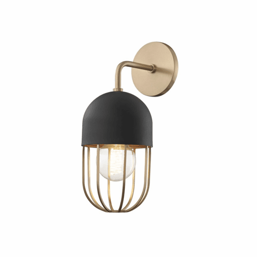 Mitzi Haley 1-LT Wall Sconce - Aged Brass & Black - H145101-AGB/BK