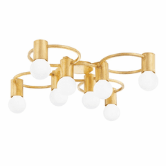 Mitzi Hope 8-LT Semi-Flush - Gold Leaf - H413608-GL