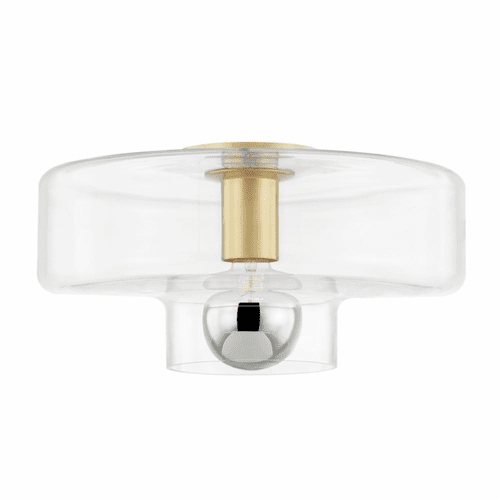 Mitzi Iona 1 Light Flush Mount - Aged Brass - H524501-AGB