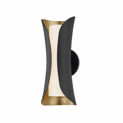 Mitzi Josie 2-LT Wall Sconce - Gold Leaf/Black - H315102-GL/BK