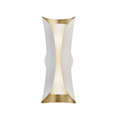 Mitzi Josie 2-LT Wall Sconce - Gold Leaf/White - H315102-GL/WH