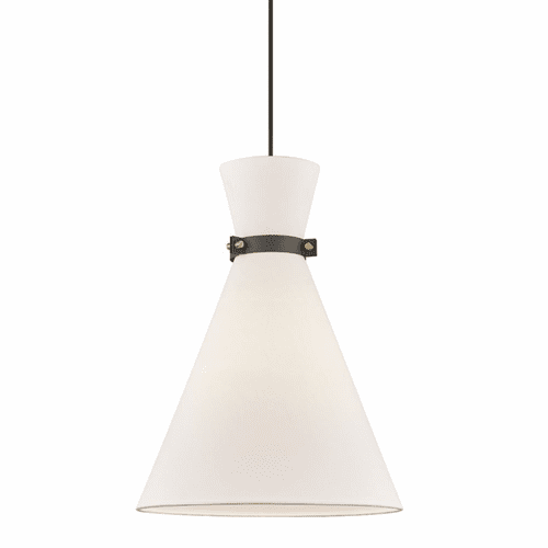 Mitzi Julia 1-LT Large Pendant - Aged Brass & Black - H294701L-AGB/BK