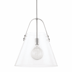 Mitzi Karin 1 Light Extra Large Pendant - Polished Nickel - H162701XL-PN