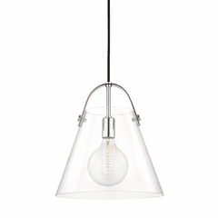 Mitzi Karin 1-LT Large Pendant - Polished Nickel - H162701L-PN