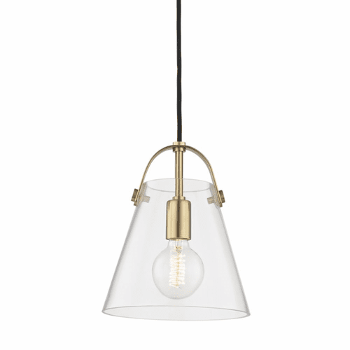 Mitzi Karin 1-LT Small Pendant - Aged Brass - H162701S-AGB