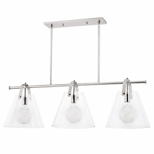 Mitzi Karin 3 Light Island Light - Polished Nickel - H162903-PN