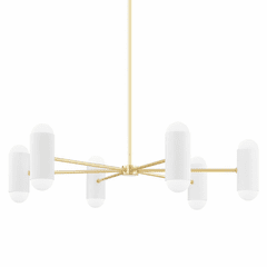 Mitzi Kira 12 Light Chandelier - Steel - H484812-PN/SBK