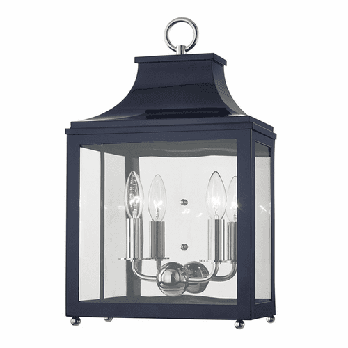 Mitzi Leigh 2-LT Wall Sconce - Polished Nickel & Navy - H259102-PN/NVY
