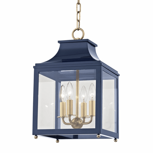 Mitzi Leigh 4-LT Small Pendant - Aged Brass & Navy - H259704S-AGB/NVY