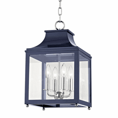 Mitzi Leigh 4-LT Small Pendant - Polished Nickel & Navy - H259704S-PN/NVY
