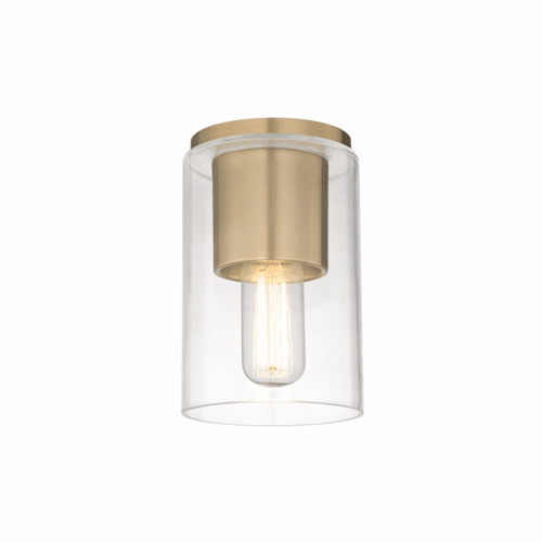 Mitzi Lula 1-LT Flush Mount - Aged Brass - H135501-AGB