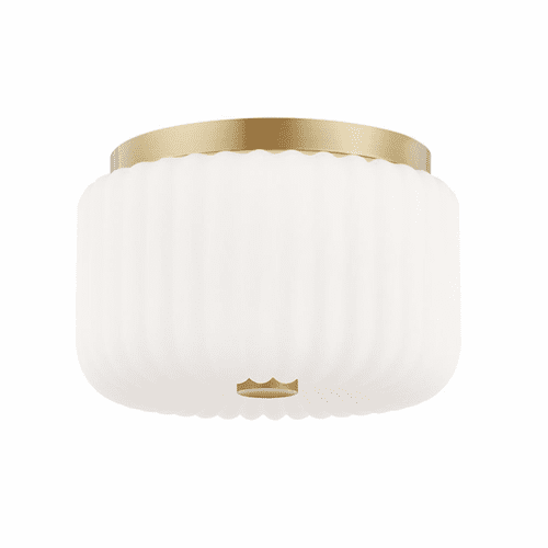 Mitzi Lydia 2-LT Flush Mount - Aged Brass - H340502-AGB