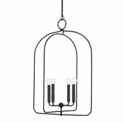 Mitzi Mallory 4 Light Large Pendant - Aged Iron - H512701L-AI