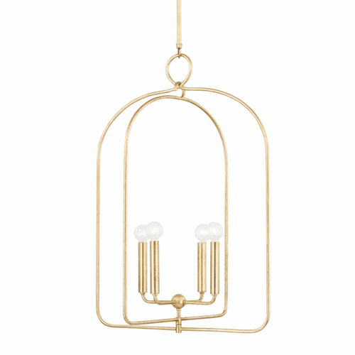 Mitzi Mallory 4 Light Large Pendant - Gold Leaf - H512701L-GL