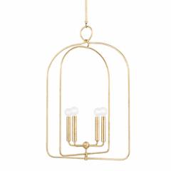 Mitzi Mallory 4 Light Large Pendant - Gold Leaf - H512701L-GL