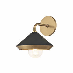 Mitzi Marnie 1-LT Wall Sconce - Aged Brass & Black - H139101-AGB/BK Mitzi Marnie 1-LT Wall Sconce - Aged Brass & Black - H139101-AGB/BK