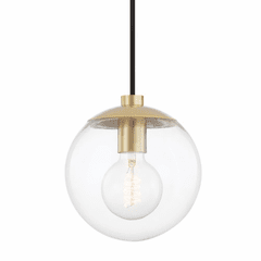 Mitzi Meadow 1 Light Pendant - Aged Brass - H503701-AGB Mitzi Meadow 1 Light Pendant - Aged Brass - H503701-AGB