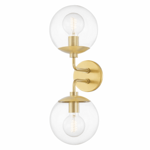 Mitzi Meadow 2 Light Wall Sconce - Aged Brass - H503102-AGB