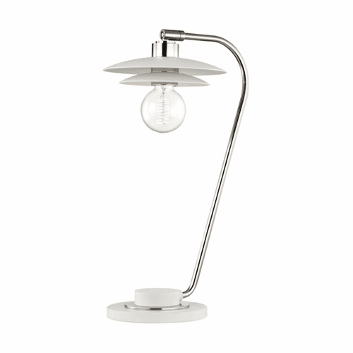 Mitzi Milla 1-LT Table Lamp w/Concrete Base - Polished Nickel - HL175201-PN/WH