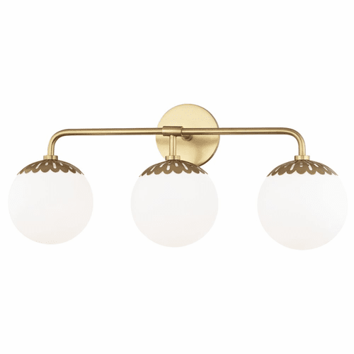 Mitzi Paige 3-LT Bath Bracket - Aged Brass - H193303-AGB