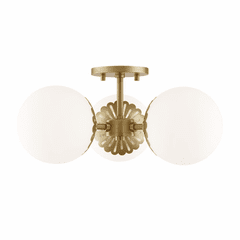 Mitzi Paige 3-LT Semi-Flush - Aged Brass - H193603-AGB