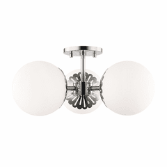 Mitzi Paige 3-LT Semi-Flush - Polished Nickel - H193603-PN