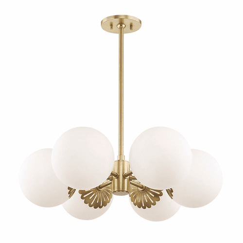 Mitzi Paige 6-LT Chandelier - Aged Brass - H193806-AGB