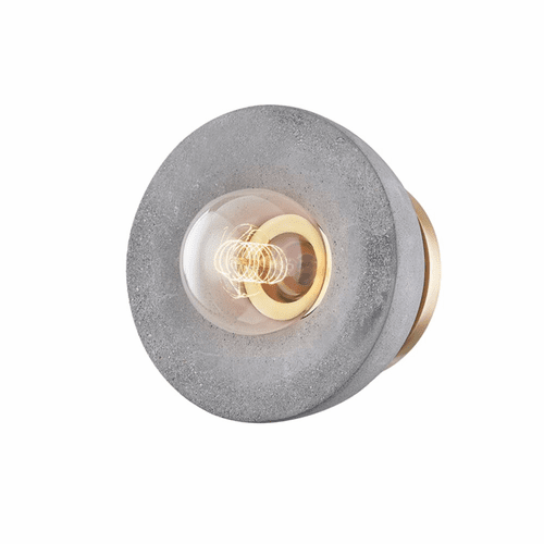 Mitzi Poppy 1-LT Flush Mount - Aged Brass - H400501-AGB