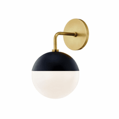 Mitzi Renee 1-LT Wall Sconce - Aged Brass & Black - H344101-AGB/BK