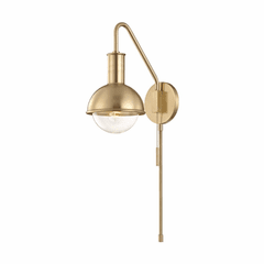 Mitzi Riley 1-LT Wall Sconce With Plug - Aged Brass - HL111101-AGB