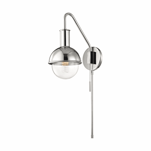 Mitzi Riley 1-LT Wall Sconce With Plug - Polished Nickel - HL111101-PN