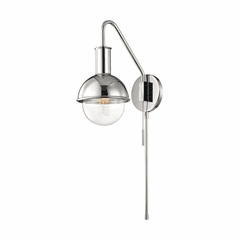 Mitzi Riley 1-LT Wall Sconce With Plug - Polished Nickel - HL111101-PN