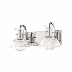 Mitzi Riley 2-LT Bath Bracket - Polished Nickel - H111302-PN Mitzi Riley 2-LT Bath Bracket - Polished Nickel - H111302-PN